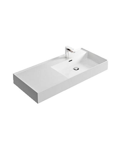 Lavabo sospeso/appoggio Kiub cm 101 KI100