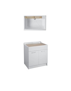 Lavanderia lavatoio lavapanni, bianco, cm.55x34x79, salvaspazio Arredobagno  e Cucine s.r.l.s.